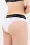 Signature Noir White Brazilian Panties - 5