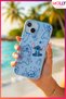 Baby Blue Stitch Sweet Freakery Pattern Silicone Case for Samsung Galaxy A72 - 2
