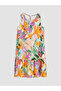 Esvab • Modern & Distinctive Zero Roba Collar Floral Ruffle Dress - 6