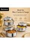 Stainless Steel Insulated Hotpot Casserole 1L, Food Warmer Serving Bowl with Lid for Small Servings, (1000 ML) Madina - 6