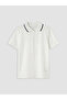 Lcw Kids Polo Collar Textured Boys' T-Shirt