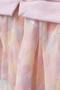 Girl's Dress with Tulle, Heart Pattern and Bow Detail - 5