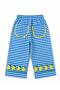 Laci̇el Girls' Lemon Embroidered Colorful Top and Bottom Set - Dark Blue Collar - 3