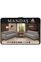 Bohemian Stretch Maxi Sofa Bed Cover Wide Usage Gray 3+3