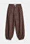 Women's Brown 1W6-16 Jogger Ballon Fit Loose Fit Denim Jeans