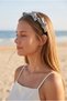 Silver Stone Embellished Knotted Scalloped Crown - 3