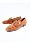 Women's Genuine Leather Ballerinas Tan - 4