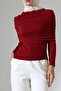 Women's Sandy Draped Long Sleeve Blouse - 5