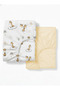 100% Cotton Poplin 2-Piece Baby Elastic Sheet Set 60X120 cm – Double Cotton Baby Sheet for Park Bed Crib