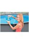 , Adjustable Control Ring Floating Chemical Dispenser Without Installation - White/Blue, 17.8cm - 4