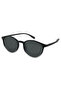 Black Gradient Round Unisex Sunglasses with Polarized Lenses with Uv400 Protection - 2