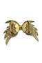 Sparkling Glitter Design Bow Hair Clip Gold