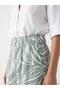 Patterned Women's Shorts with Elastic Waist (S6) - 3