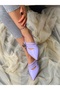 Mi̇a Li̇la Patent Leather 5 cm Heeled Strappy Sandals - 5