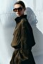 Oversized twill jacket
