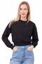 3 Thread Basic Crop Sweatshirt - 2