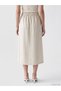 Two Mt Shop Quality Tie-Waist Wrap Cut 100% Linen Skirt - 4