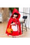 (cl351 Size 120cm-L)Halloween Costume for Kids,Role Play Little Red Riding Hood, Red Riding Hood Halloween Cosplay Costume for Girls, Halloween Deluxe Set,Halloween Party Dress Up,100-130cm - 2