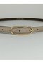 3-Piece Minimal Elegant Buckle Design 1.5cm Thin Gold Buckle Curved Body Women's Belt. Compatible with Pants, Jackets, Dresses, Shirts. - 4