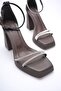 Women's Bitter Brown Heeled Sandals Tr12My01G - 5