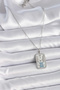 316L Steel Silver Color Chain Gemini Zodiac Sign Zircon Stone Women's Necklace - 2