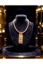 Antique Patterned Steel Necklace - 2