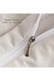 Herside Ruffle Duvet Cover Double Boho Bedding 2 Layers Beige White Ruched Ruffle Design Shabby Chic Bedding Sets - 8