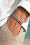 Turquoise Purple 2-Piece Macrame Rope Bracelet Adjustable Unisex Friend Bracelet - 3