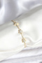 Star Model Zircon Stone Gold Color Brass Waterway Women's Bracelet