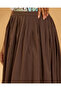 Women Brown Gathered Skirt - 4