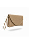 Muse Women's Clutch Bag - Straw Look Faux Leather - 3