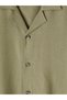 Ozmarka New Season Khaki Regular Fit Resort Collar Men's Shirt - 7