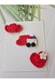 Hairless Baby Hair Clips 3-Piece Mixed Sets Hanmade Knitted Organic Baby Hair Accessories - 4