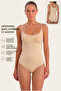 Moda Style Laser Cut Body Corset with Chest Support - Skin