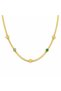 Elowen Flower Detailed Natural Stone Look 316L Stainless Steel Women's Necklace Gift - 2