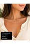 Elanora Sparkling Zircon Stone 316L Stainless Steel Choker Necklace – Elegant Necklace
