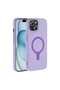 iPhone 15 Case Pastel Colorful Magsafe Camera Raised Silicone Brsa - 7