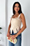 Coastal Muse Women's Tie Detail Crop Bustier Blouse - 4