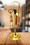 Handcrafted Brass Desk Accessory Set with Mother of Pearl – Vintage Style(H:10''W:3.75'')