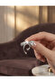 أقراط نموذج القوس من حجر الزركون الفضي النحاسي - 3