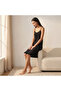 Set of 2 - Intimates Knee Length Night Dress with Straps Assorted Design Cotton - 3