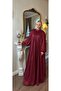 Women's Hijab Plus Size Self-Pleated Loose Dress - 2
