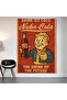 Nuka Cola Fallout Wall Covering Wall Tapestry First Quality Satin Fabric Poster