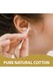 Ear Buds - 300's - Round Thick Tips,Cotton Swabs,100% Cotton,Double Tipped,Hygienic,Gentle & Safe Swabs for Ears - Assorted - 4