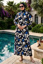 Full Length Parachute Full Covered Hijab Swimsuit 6479 Black01