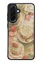 Samsung A36 Glossy Phone Case with Sage Strawberry Matcha Design