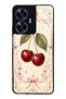 Realme C55 Glossy Phone Case with Vintage Cherry Blossom Design