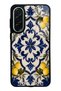 Samsung A37 Royal Lemon Mosaic Design Glossy Phone Case