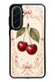 Samsung A37 Glossy Phone Case with Vintage Cherry Blossom Design