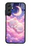 حافظة هاتف سامسونج A25 بتصميم Moonlit Dream Kitten لامعة